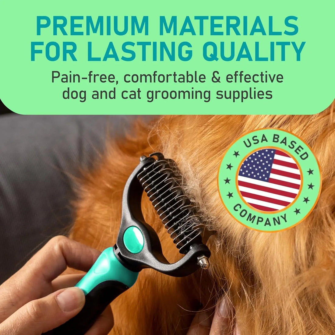 Maxpower Dual-Sided Pet Grooming Rake for Dogs &amp; Cats – Dematting Tool