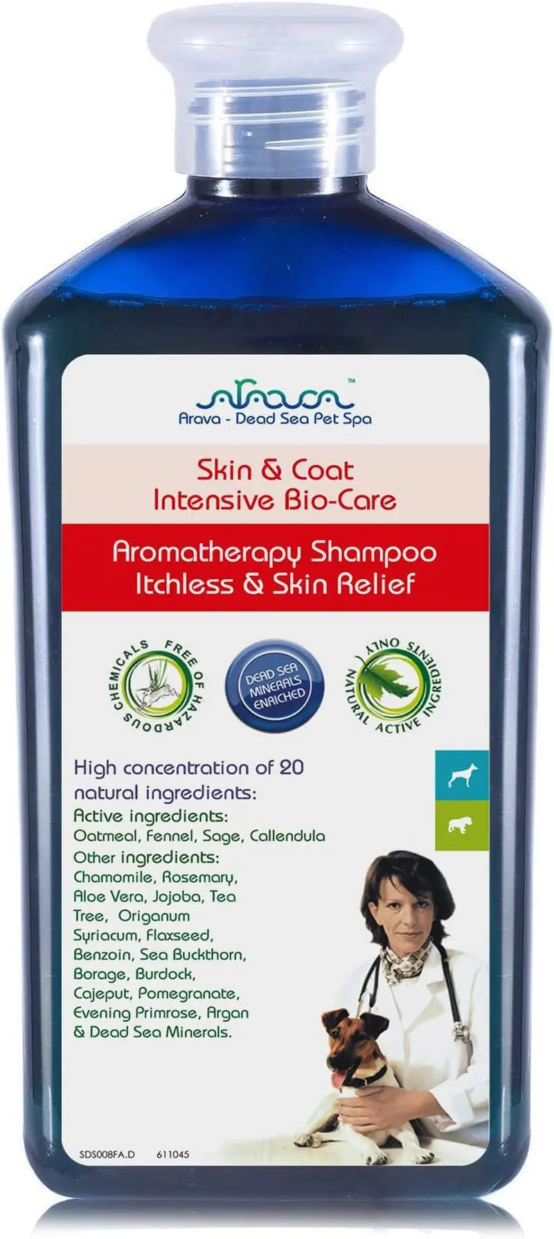 Medicated Dog Shampoo Anti Itch &amp; Yeast Hot Spot Skin Relief 13.5oz