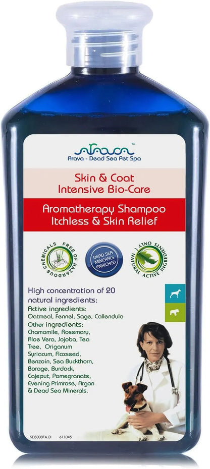 Medicated Dog Shampoo Anti Itch &amp; Yeast Hot Spot Skin Relief 13.5oz