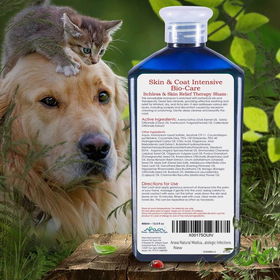 Medicated Dog Shampoo Anti Itch &amp; Yeast Hot Spot Skin Relief 13.5oz