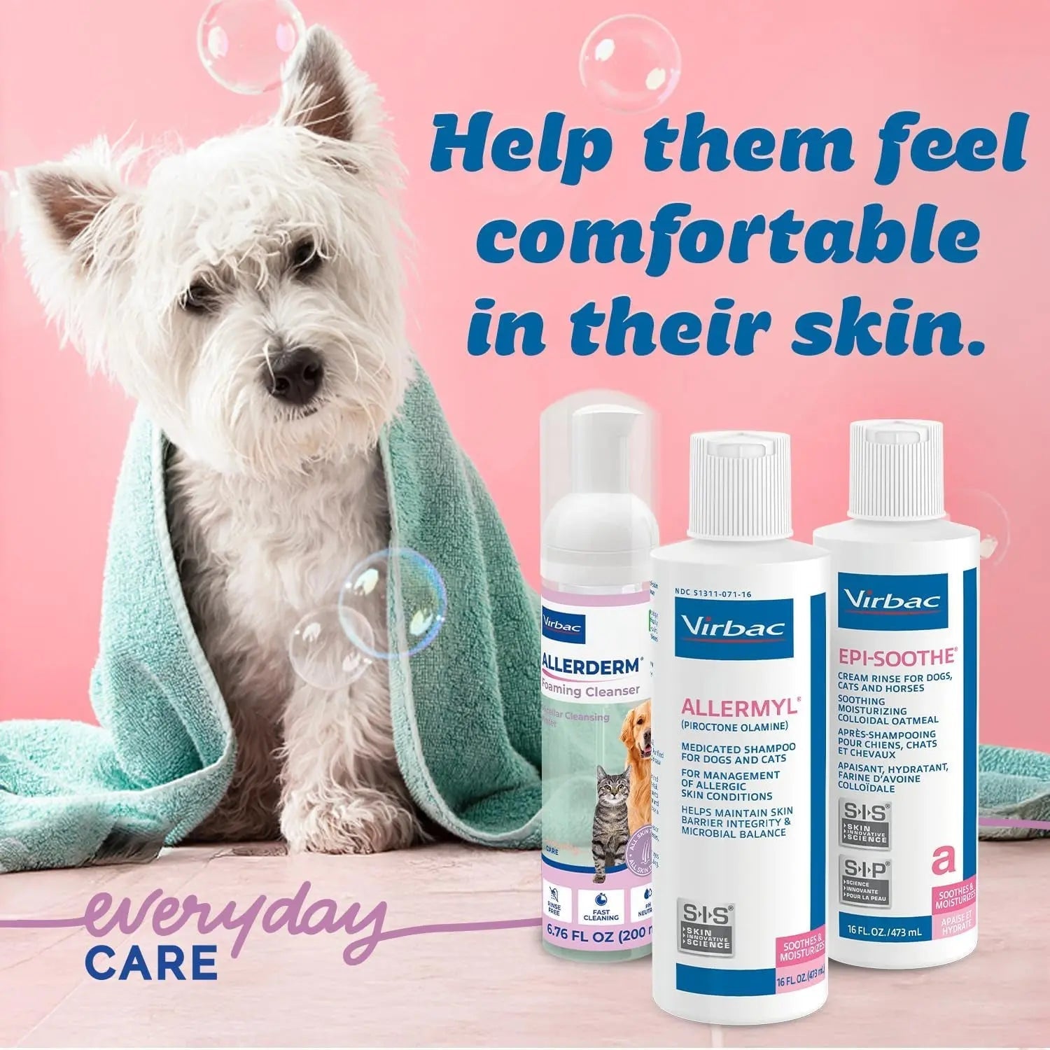 Medicated Pet Shampoo for Dogs &amp; Cats – Hypoallergenic, Soothing, Moisturizing