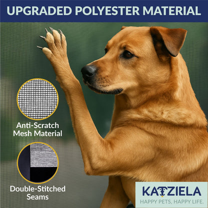 Katziela Magnetic Screen Door 38x83 – Pet &amp; Kid-Friendly Mesh with Extra Bottom Magnets – Heavy-Duty, Hands-Free Closure, Keeps Bugs Out &amp; Lets Fresh Air In