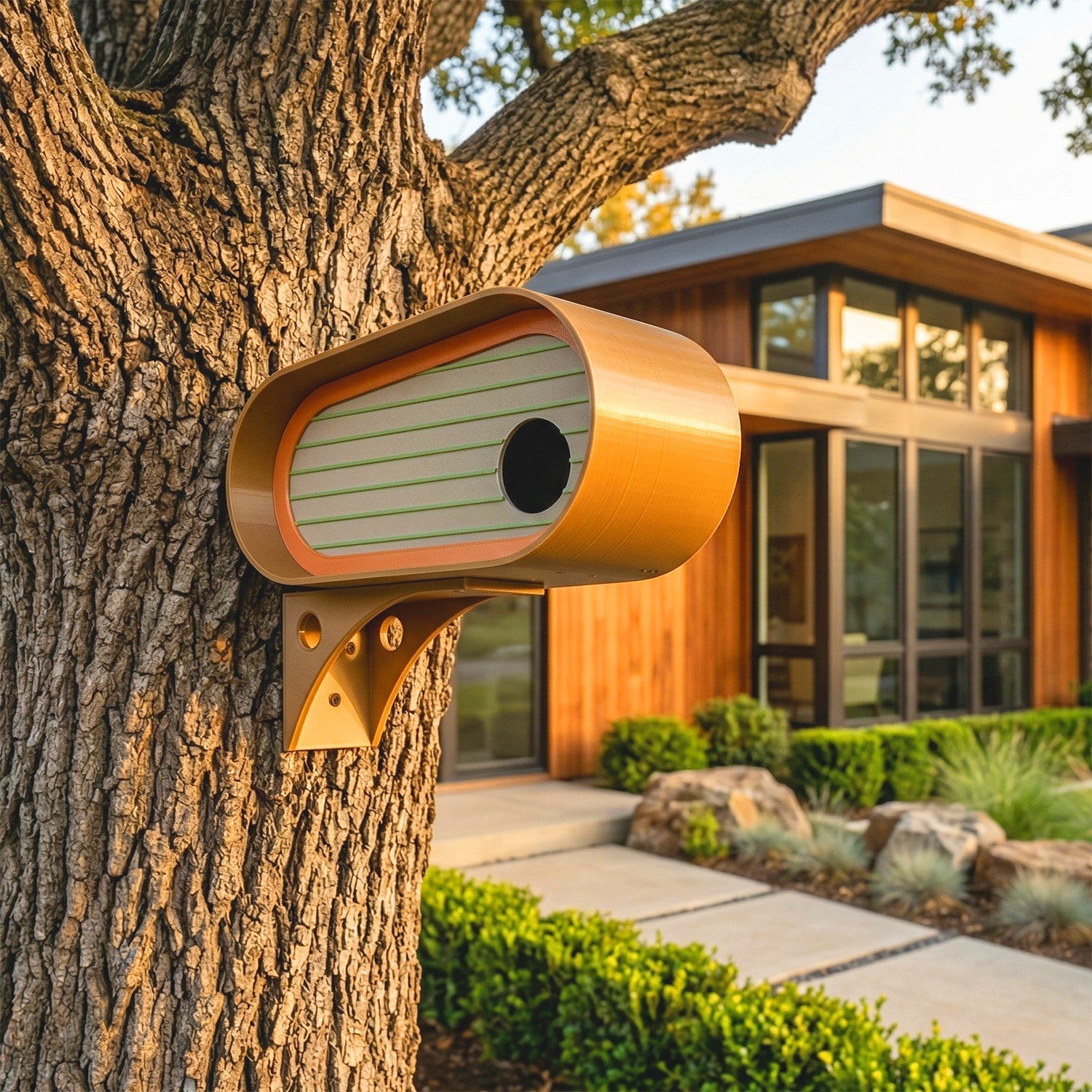 ADG42 The Oransa Mid-Century Modern Birdhouse