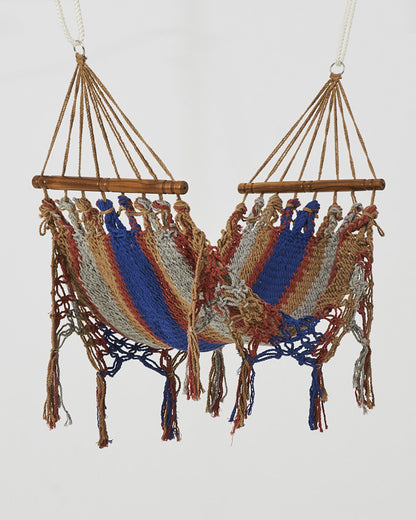 Macrame Mini Hammock/Cat Hammock | Blue, Red, Gray &amp; Khaki