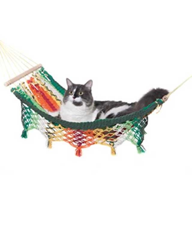 Macrame Mini Hammock/Cat Hammock | Blue, Red, Gray &amp; Khaki