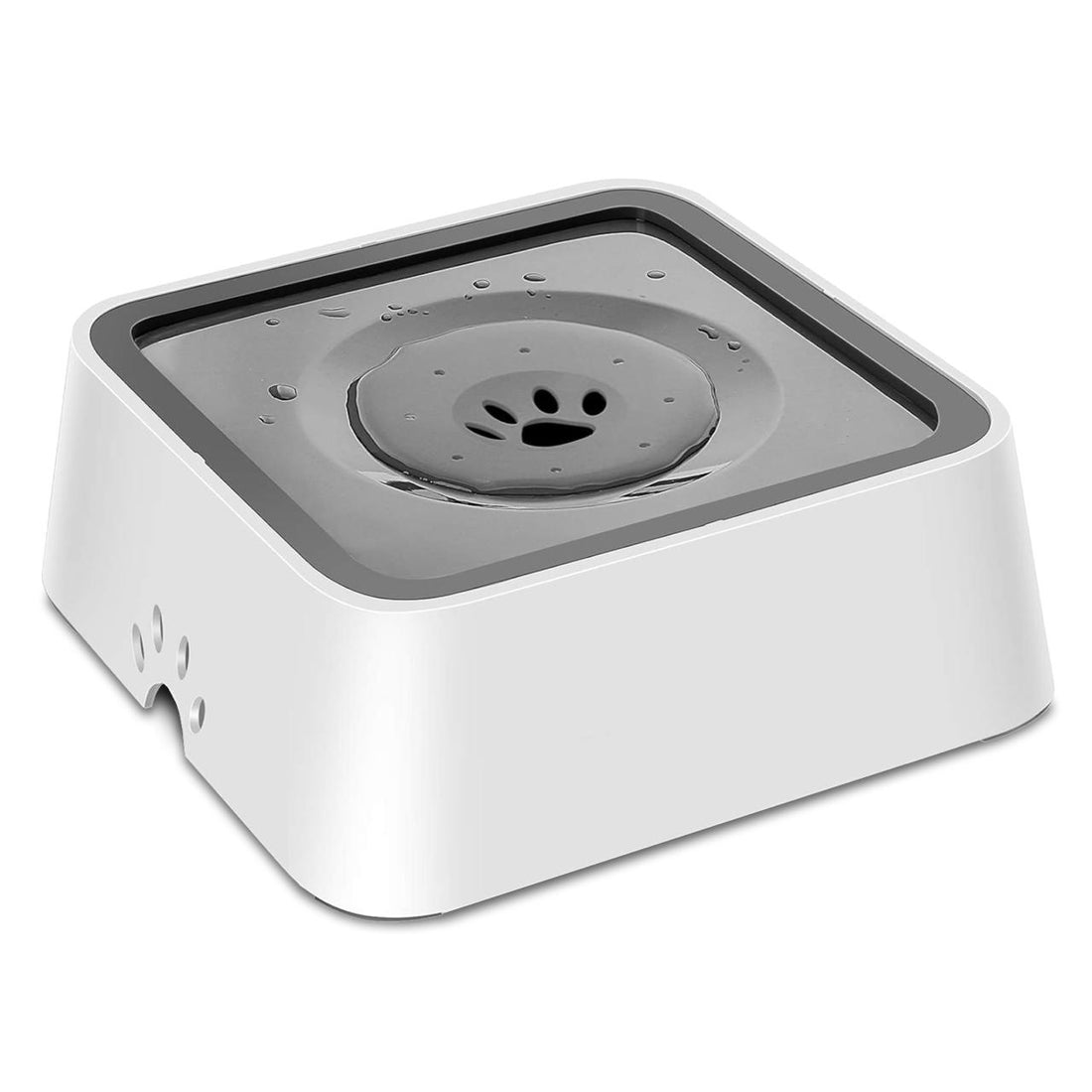 Katziela No Spill Dog &amp; Cat Water Bowl - 35oz Slow Feeder, No Drip, Non-Slip Design