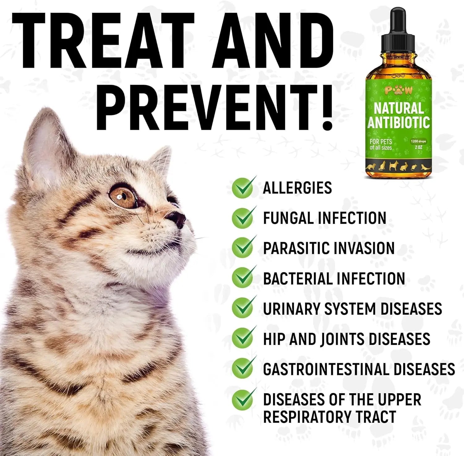 Natural Pet Immune Support Drops for Dogs &amp; Cats, Skin, Coat &amp; Digestion – 2 oz