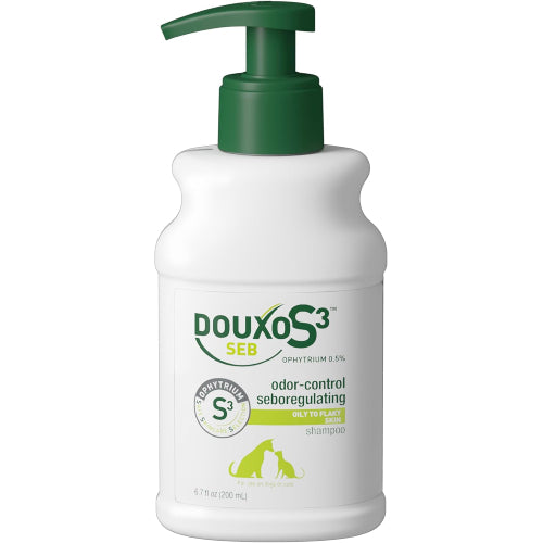 Douxo S3 SEB Shampoo 6.7 oz Dogs &amp; Cats Oily Flaky Skin Dandruff Control