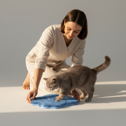 Self-Grooming &amp; Scratching Pad for Cats