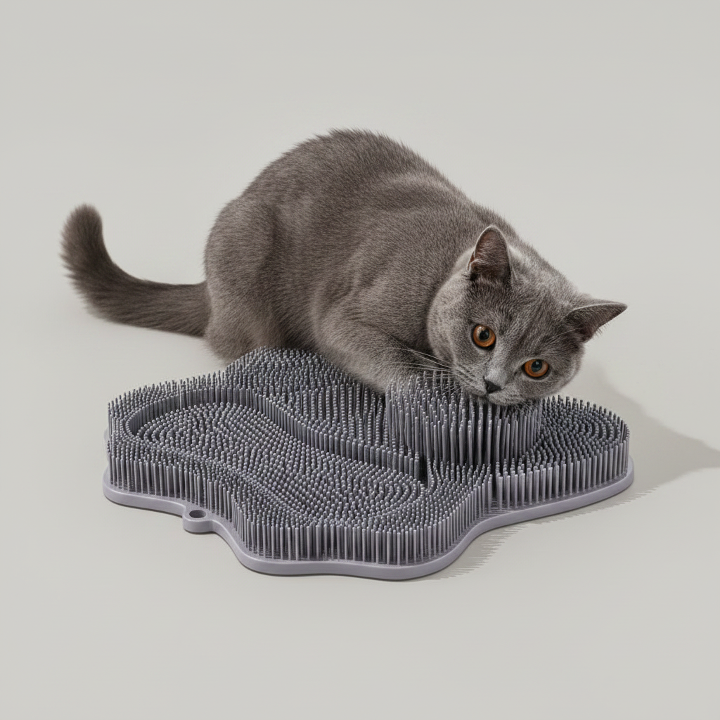 Self-Grooming &amp; Scratching Pad for Cats