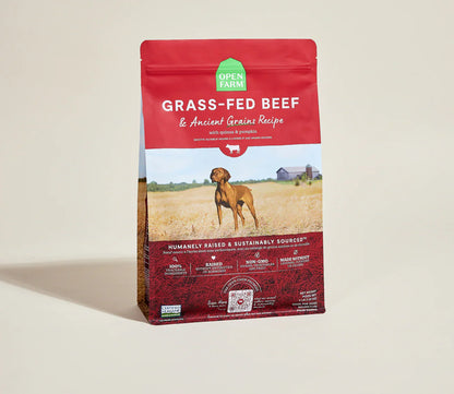 Open Farm Grass-Fed Beef &amp; Ancient Grains Dry Dog Food