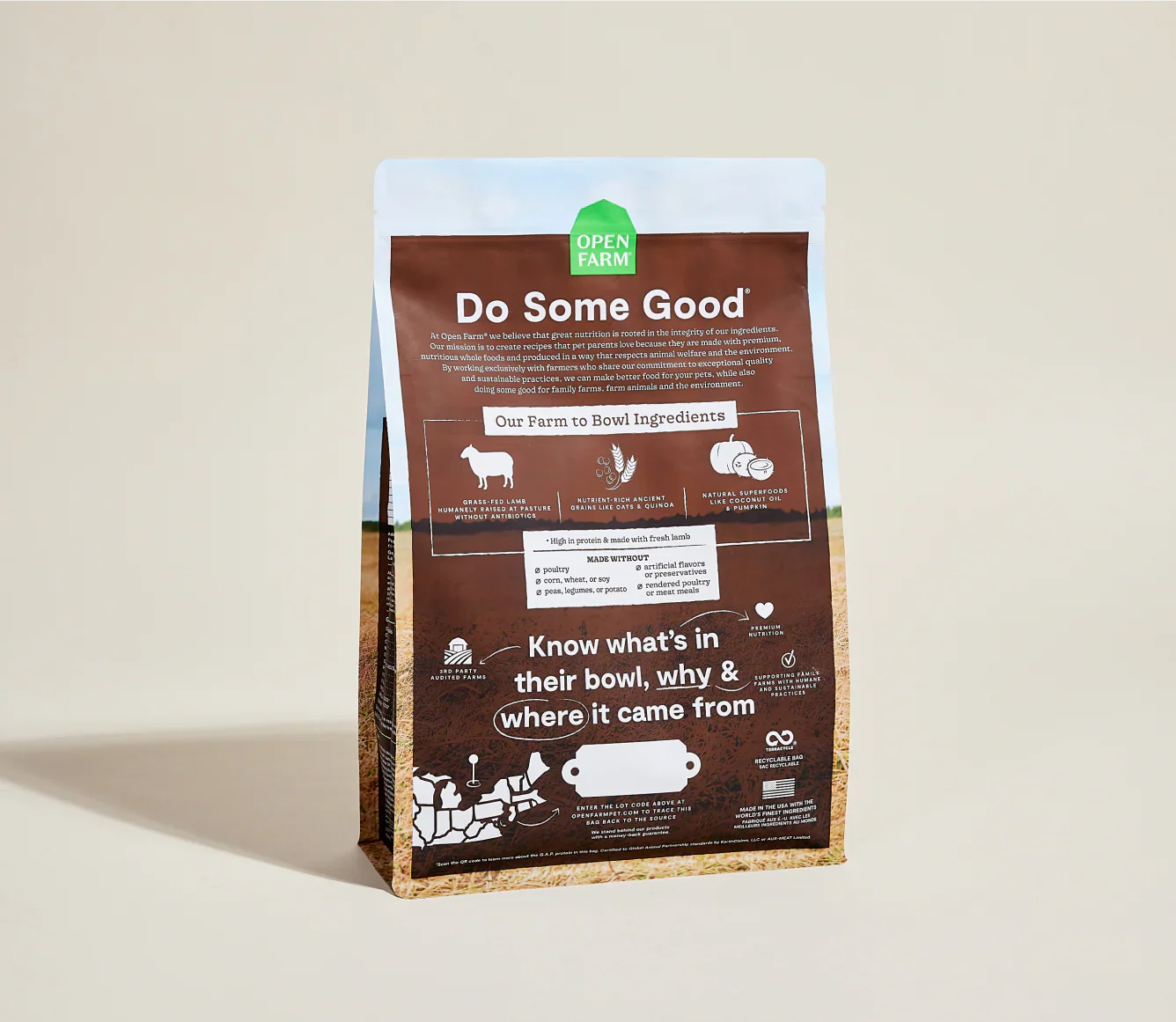 Open Farm Pasture-Raised Lamb &amp; Ancient Grains Dry Dog Food