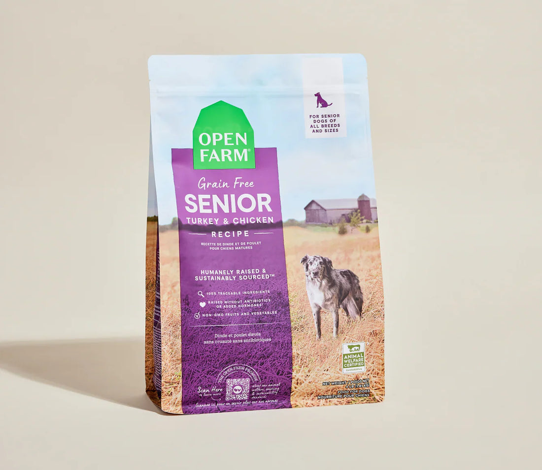 Open Farm Grain Free Senior Turkey &amp; Chicken Dry Dog Food (4lb)