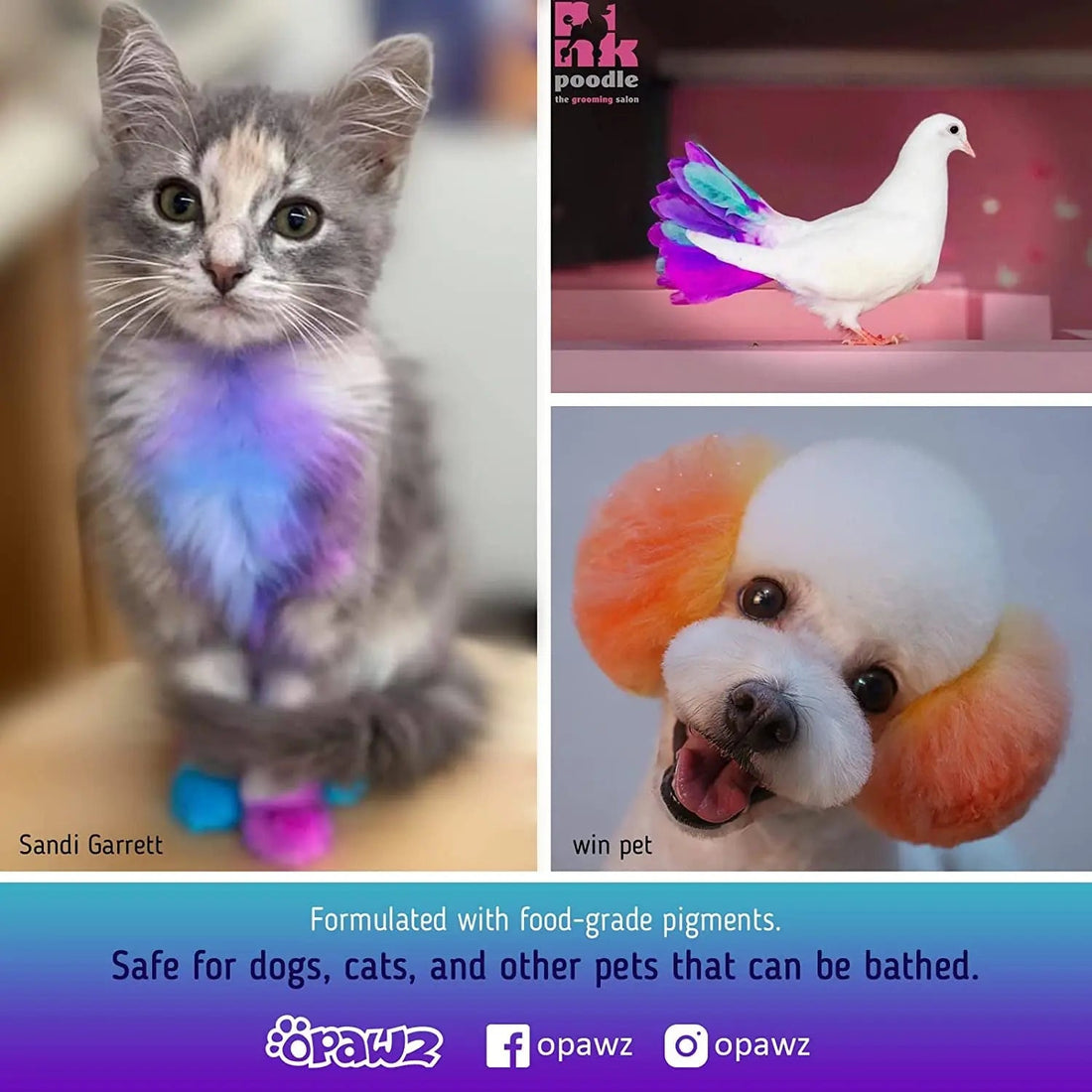 OPAWZ Semi-Permanent Pet Hair Dye – Non-Toxic Color for Dogs &amp; Cats