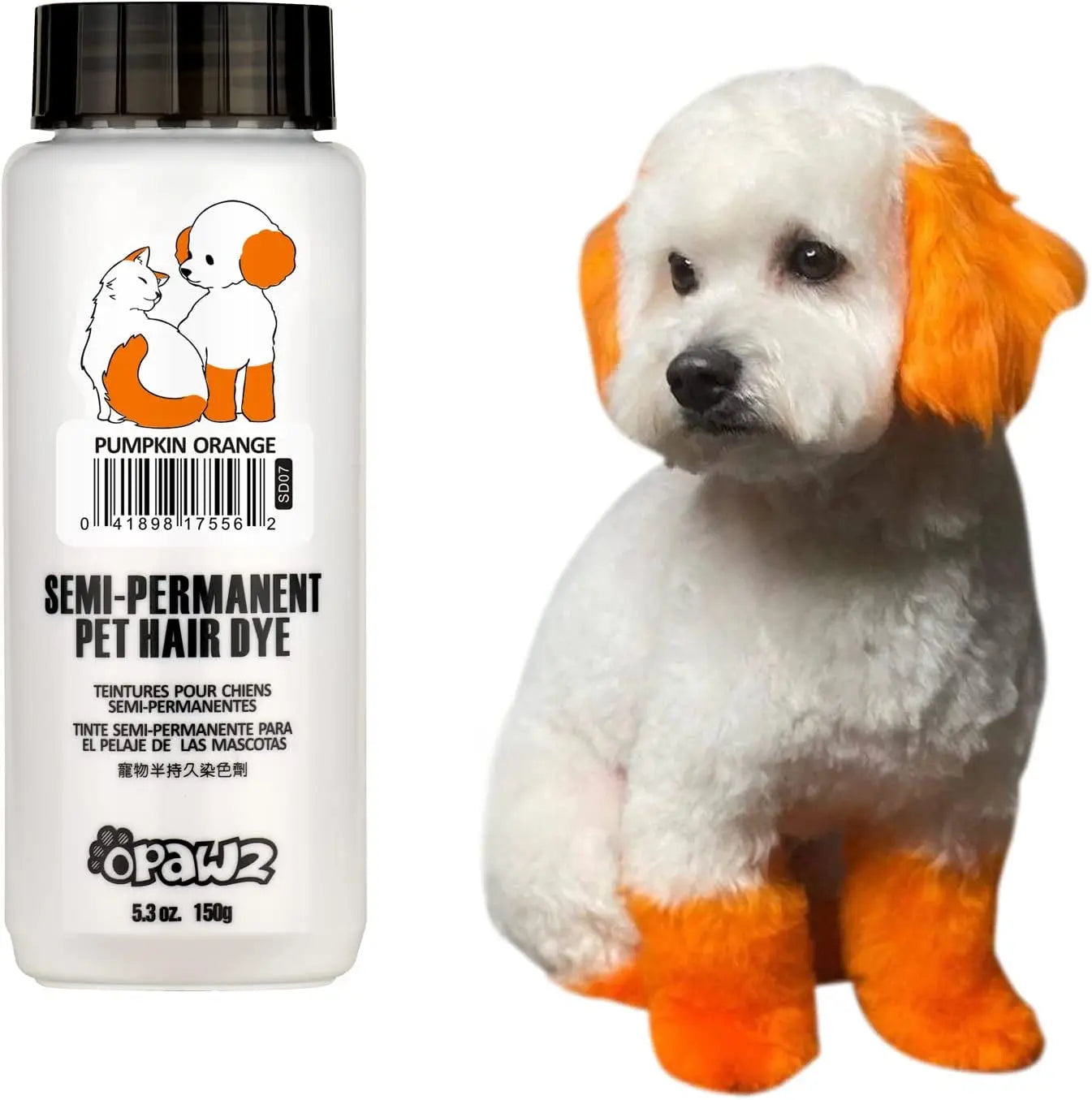 OPAWZ Semi-Permanent Pet Hair Dye – Non-Toxic Color for Dogs &amp; Cats