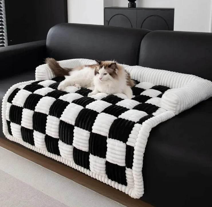 Cozy Plush Pet Bed — Soft Thickened Cushion for Dogs &amp; Cats