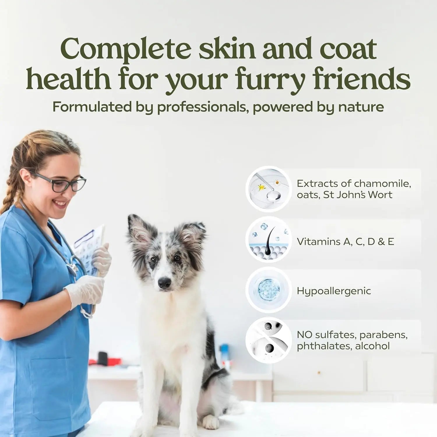 PAWFUME Deshedding Dog Shampoo &amp; Conditioner – Probiotic Detangling Formula