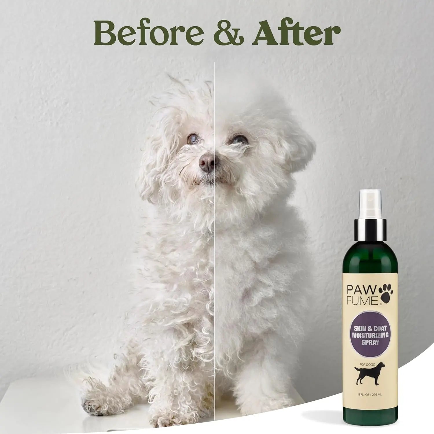 PAWFUME Deshedding Dog Shampoo &amp; Conditioner – Probiotic Detangling Formula