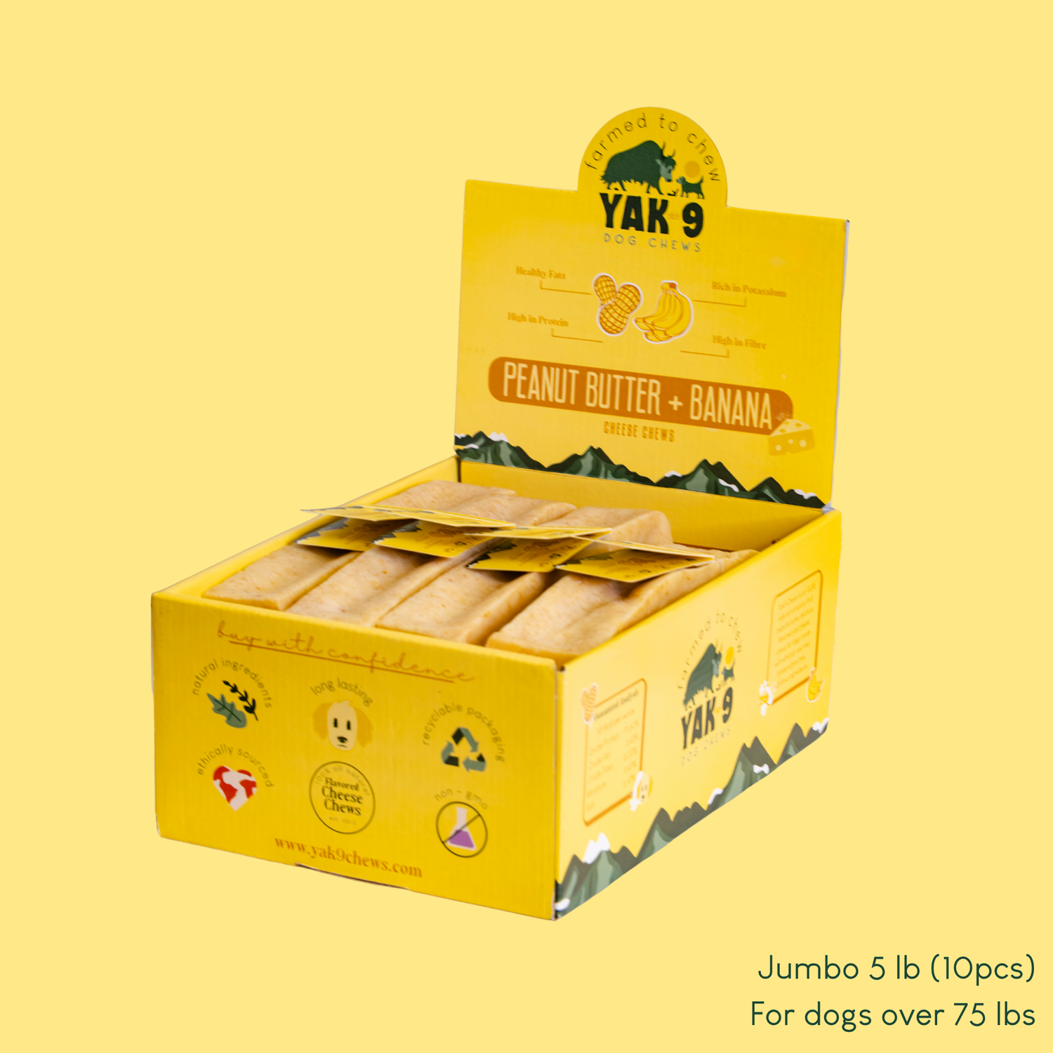 Peanut Butter &amp; Banana Chews for Dogs
