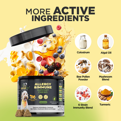 Allergy &amp; Immune Support Chews for Dogs (Peanut Butter Flavor)