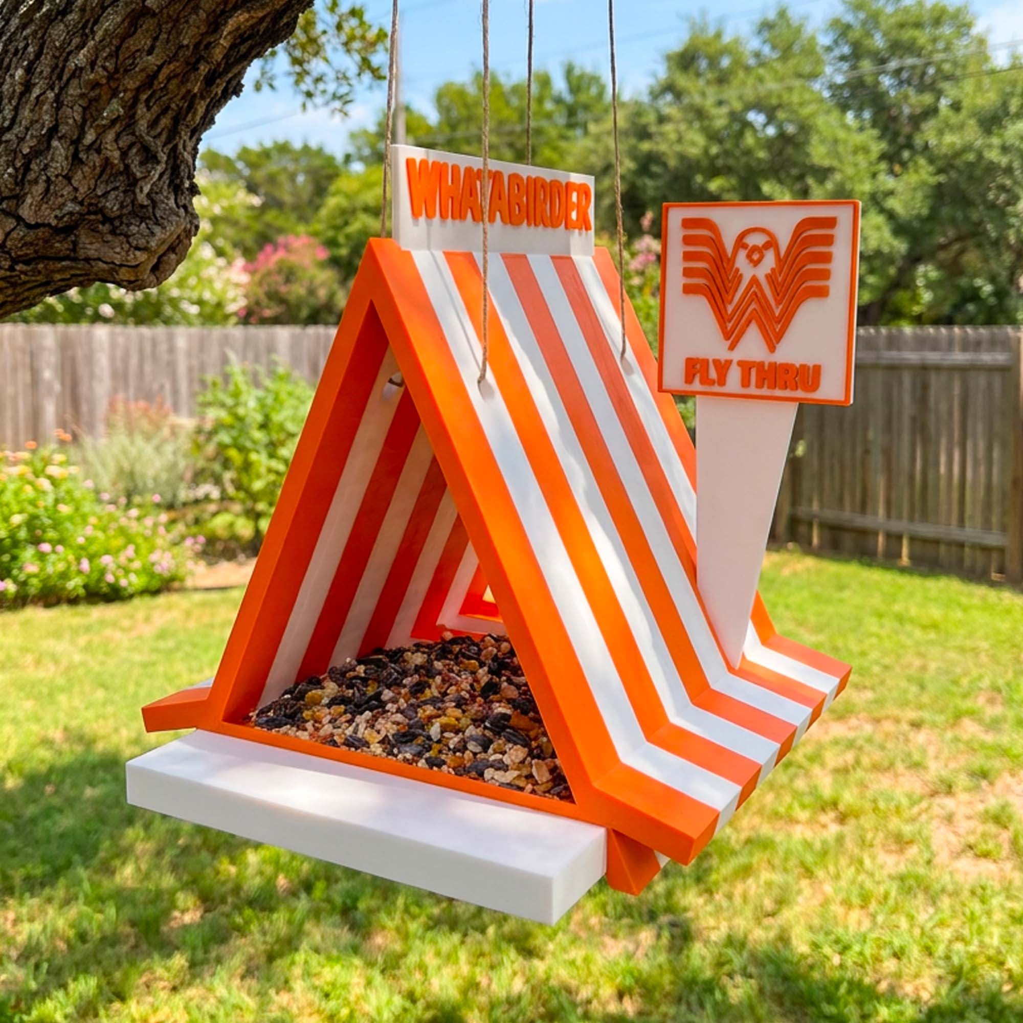 ADG42 The Whatabirder Parody Bird Feeder | Classic or Cafe Style