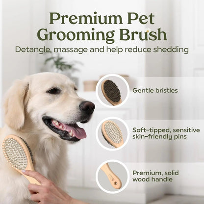 Pawfume Dog Spa Gift Basket 6-Piece Probiotic Deodorizer &amp; Grooming Set