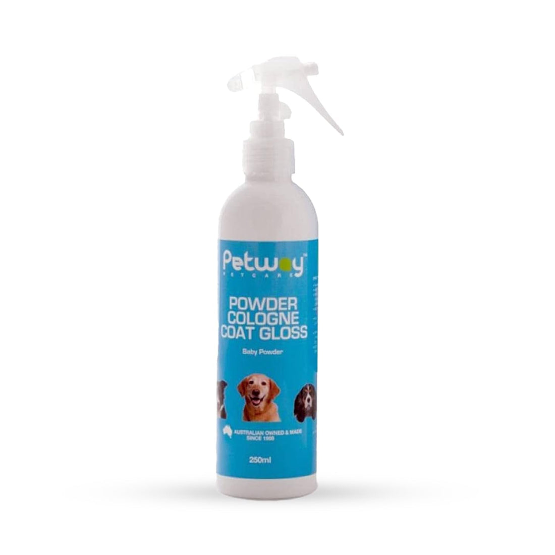 Pet Cologne Coat Gloss Spray Dog Deodorizer Baby Powder Grooming 250ml