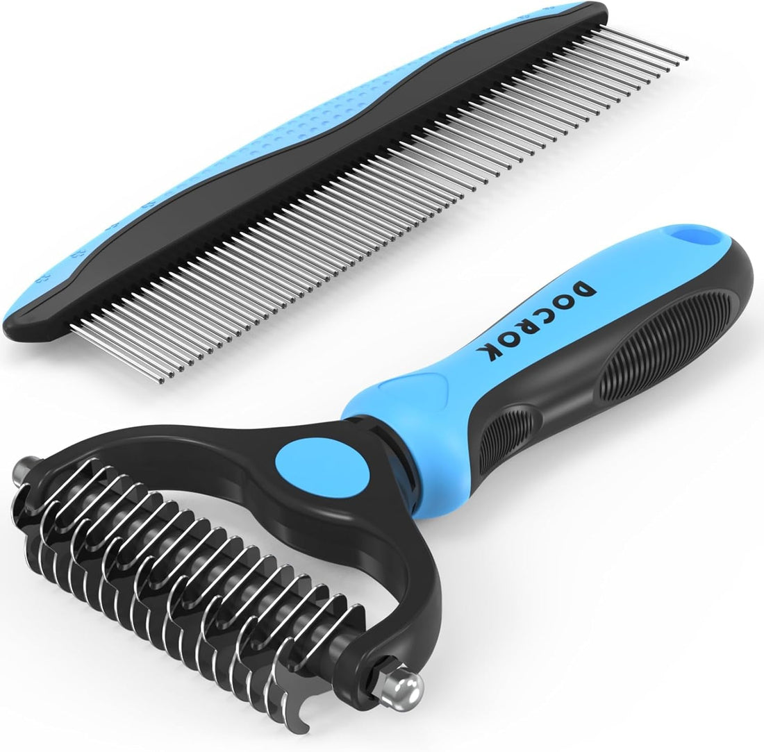 Pet Grooming Brush Comb Deshedding Dematting Tool Cats Dogs