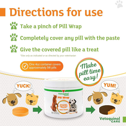 Pill Wrap Paste for Dogs Cats Medication Hider Moldable Easy Swallow