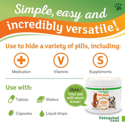 Pill Wrap Paste for Dogs Cats Medication Hider Moldable Easy Swallow