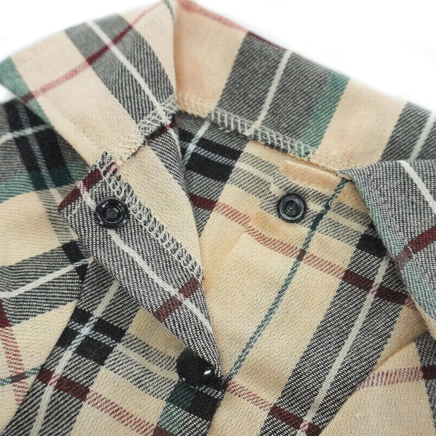 Plaid Dog Polo Shirt Soft Pet Outfit for Small &amp; Medium Dogs and Cats