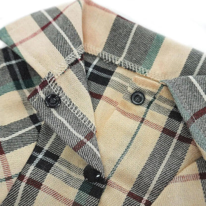 Plaid Dog Polo Shirt Soft Pet Outfit for Small &amp; Medium Dogs and Cats