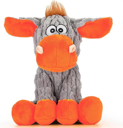 Plush Crinkle Squeaky Dog Toy for Small Medium &amp; Large Dogs – Tough Chew