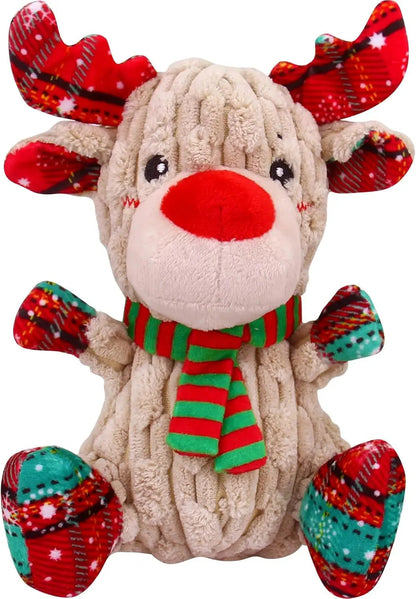 Plush Crinkle Squeaky Dog Toy for Small Medium &amp; Large Dogs – Tough Chew