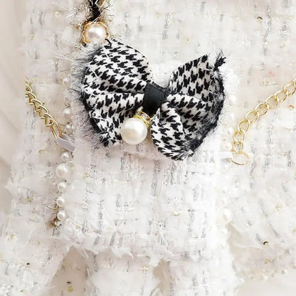 Princess Dog Dress | Lolita Tweed Coat Outfit for Small Dogs &amp; Puppies