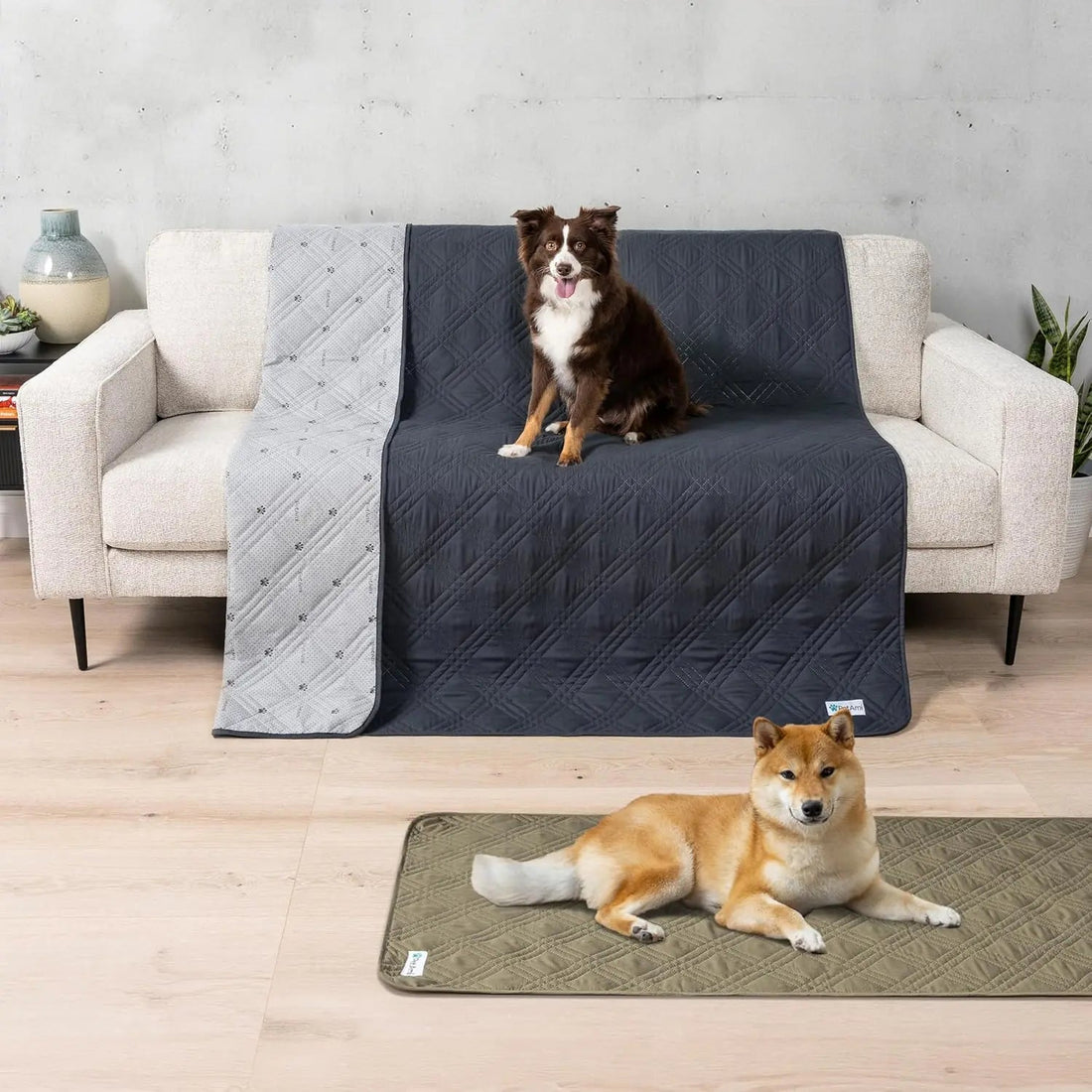 Waterproof Pet Couch Cover Reversible Furniture Protector for Dogs &amp; Cats