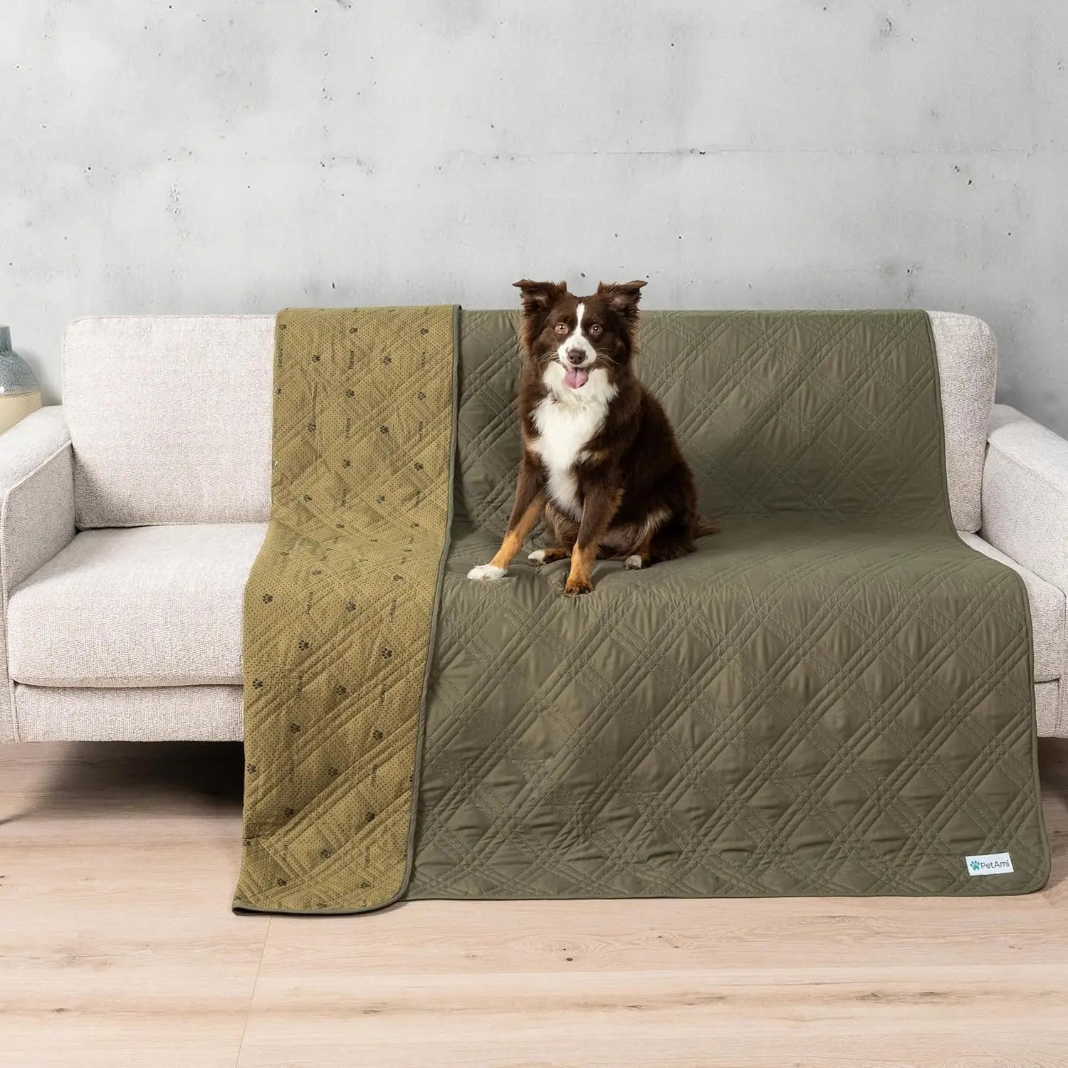 Waterproof Pet Couch Cover Reversible Furniture Protector for Dogs &amp; Cats