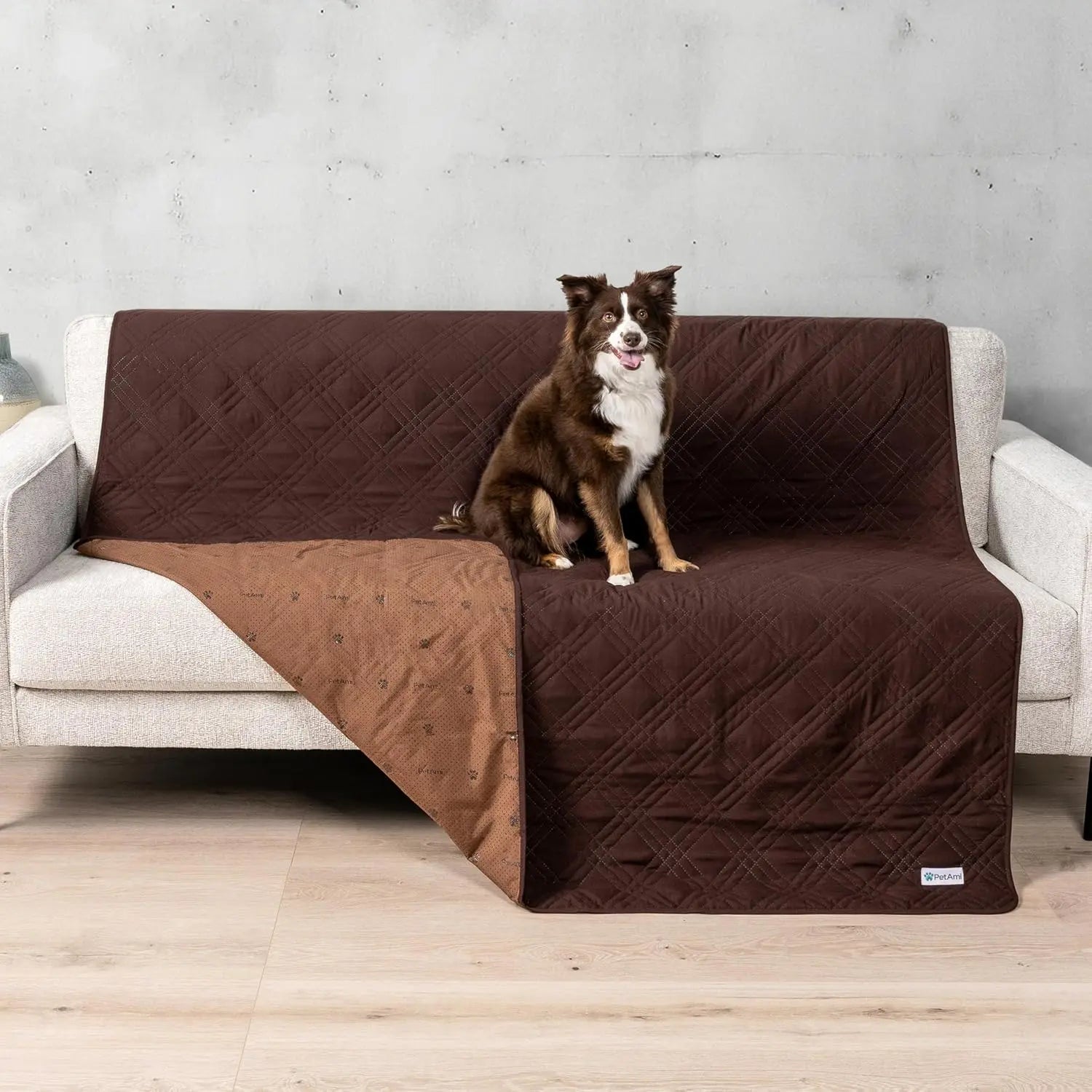Waterproof Pet Couch Cover Reversible Furniture Protector for Dogs &amp; Cats