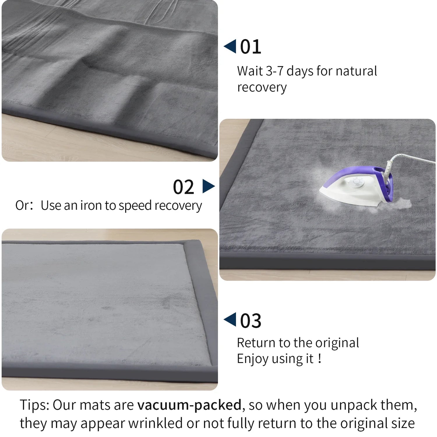 PaPaMat Memory Foam Playpen Carpet Mat Velvet Non Slip Bottom