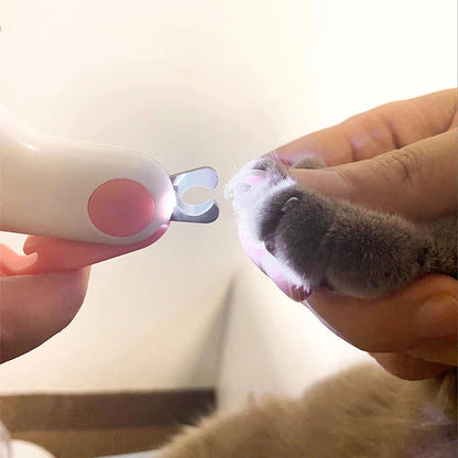 LED Pet Nail Clipper – Cat &amp; Dog Claw Trimmer with Safety Lock