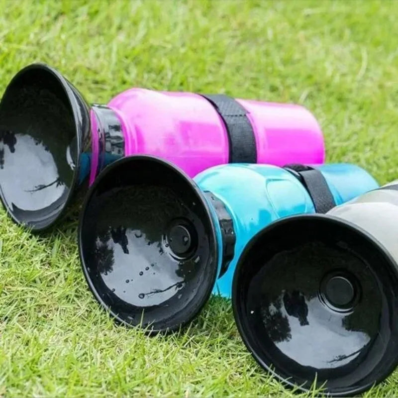 500ml Outdoor Portable Pet Water Bottle – Leakproof Dog &amp; Cat Travel Cup with Drinking Bowl Feeder
