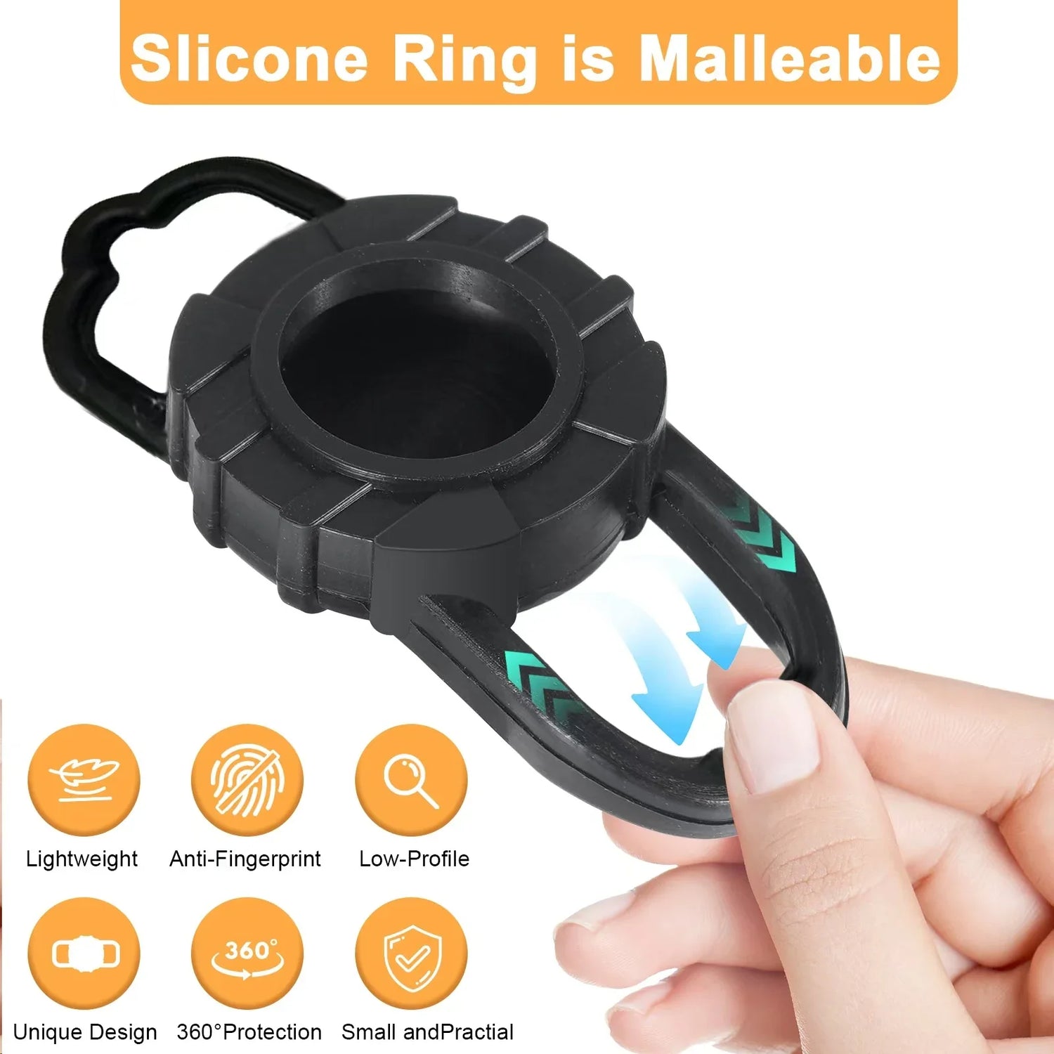 No Pull Dog Harness with Locator Silicone Protective Cover Anti slip Adjustable Pet Chest Harness for Medium &amp; Large Dogs
