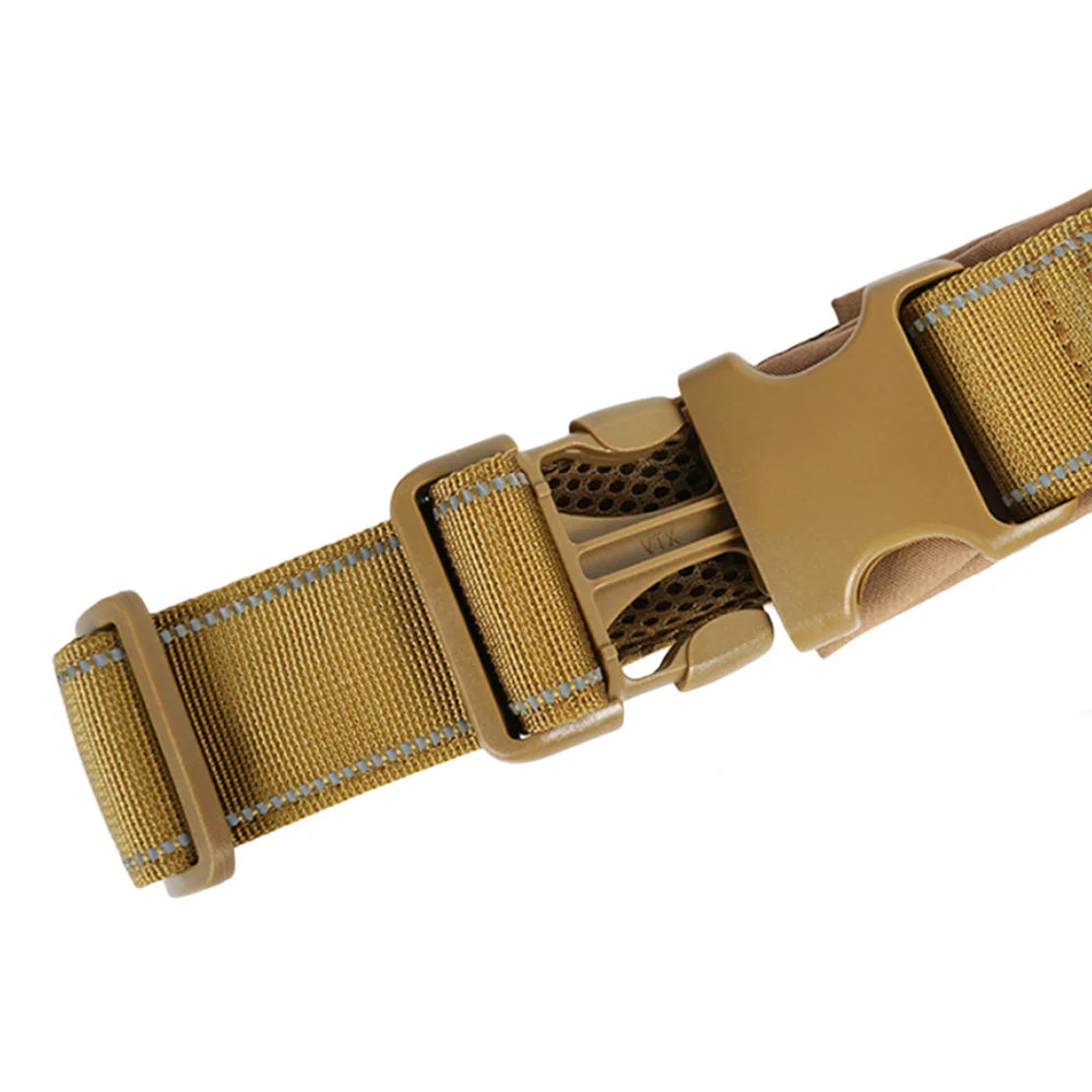 Tactical Anti-Pull Dog Harness - 1000D Nylon Adjustable for Large Dogs, Outdoor Training Vest with Handle &amp; Reflective