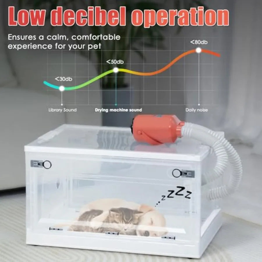 Automatic Pet Dryer Box For Cats And Small Dogs With Timed Operation