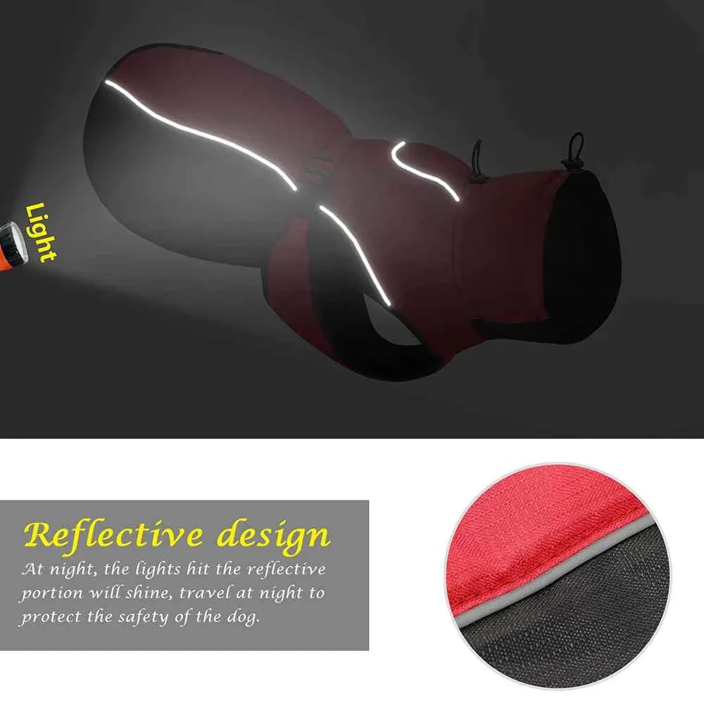 Waterproof Reflective Winter Coat for Large Dogs