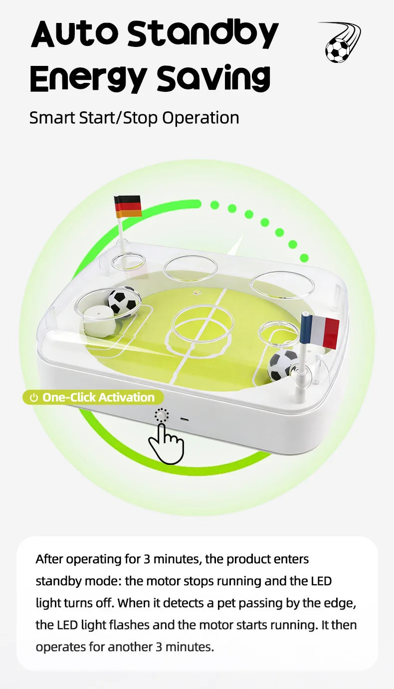 Smart Induction Cat Football Field Kicking Plaything, Intelligent Puzzle Amusement Device Relieve Boredom Interactive Cat Toy