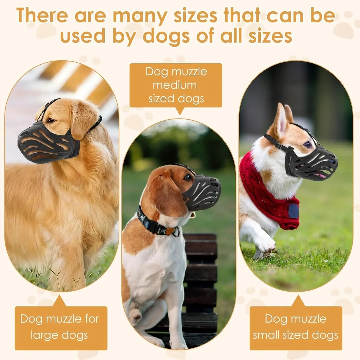 Dog Muzzle | Breathable Anti-Bark &amp; Anti-Bite Dog Muzzle