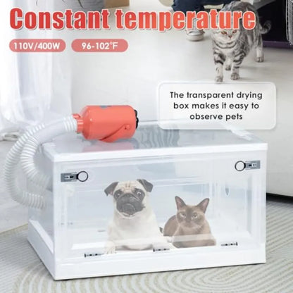 Automatic Pet Dryer Box For Cats And Small Dogs With Timed Operation