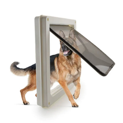 Large Pet Door for Medium and Large Dogs, High-Quality Abs Dog Door, Suitable for Border Collies, Lockable, Free Two-Way Entry Pet Door, Additional Door Panel Lock