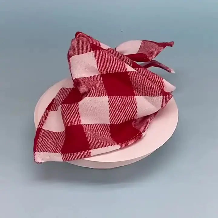 Plaid Cat Dog Bandana Pet Puppy Soft Cotton Bandanas Handkerchiefs Scarfs Triangular Bandages Accessories for Kittens Puppies